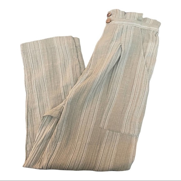 Free People Semi Sweet Cropped Pants Sage Combo Size S NWT - Picture 6 of 8